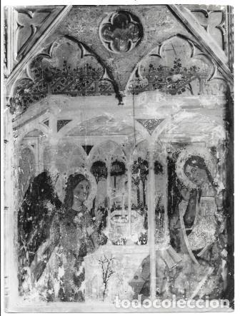 Antique Photography: FOTO TABLA DE LA ANUNCIACION SIGLO XIV MUSEO DE LA LONJA MALLORCA FOTO J.J.TOUS - ALBUMINA-4089