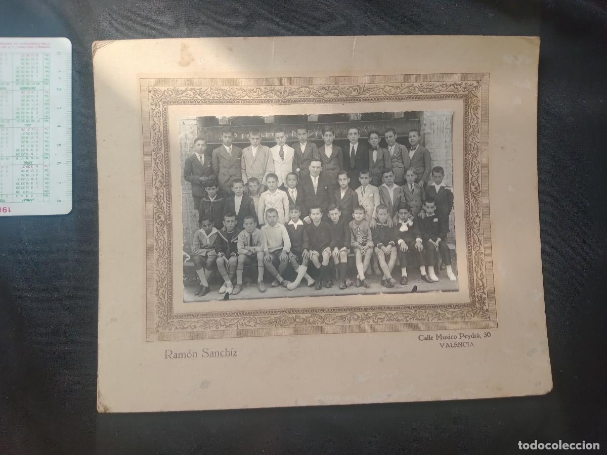 Antique Photography: Foto de colegio/escuela, soporte r&iacute;gido de cart&oacute;n. Ram&oacute;n Sanch&iacute;z fot&oacute;grafo