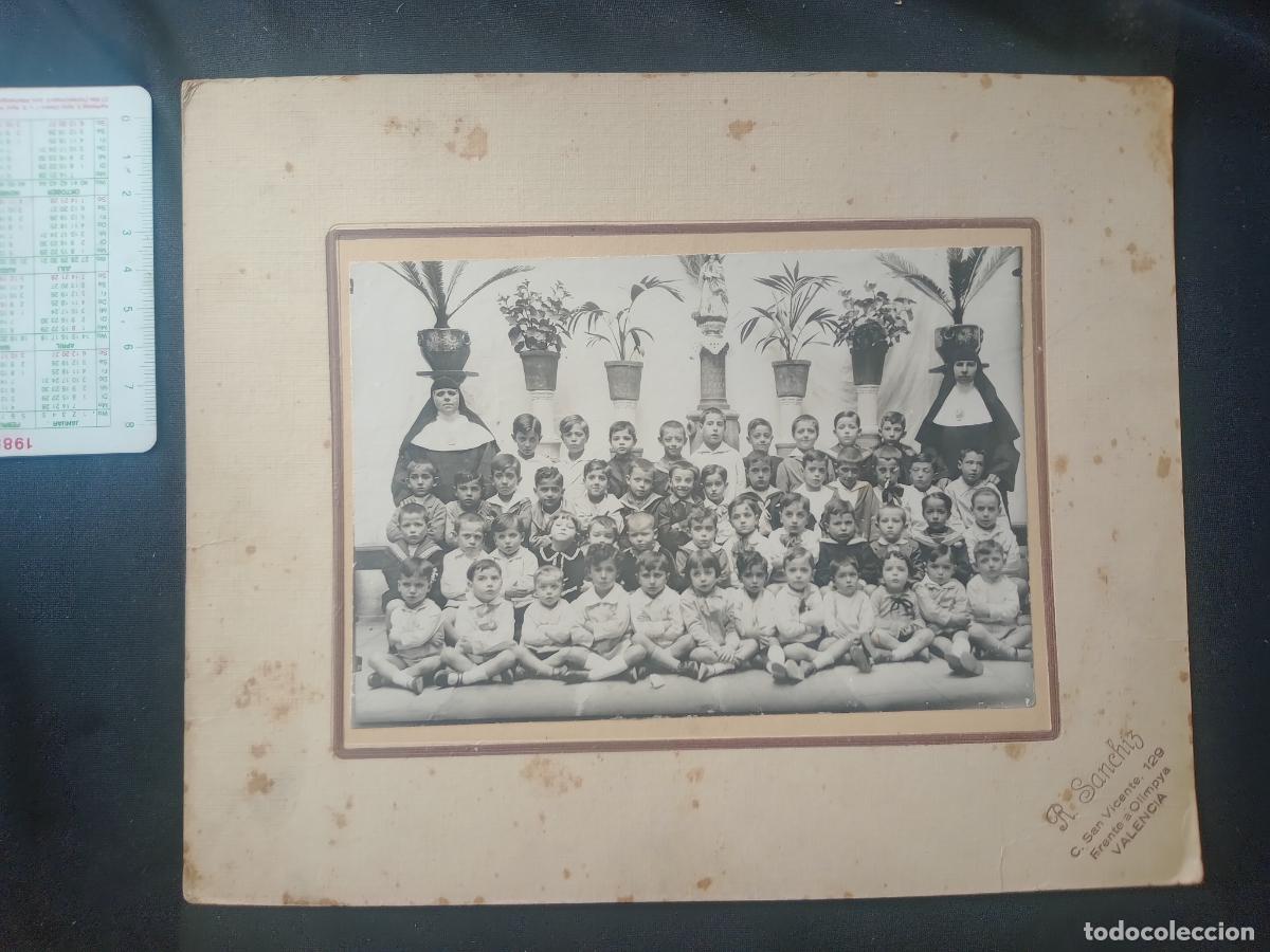 Antique Photography: ANTIGUA FOTOGRAFIA ESCUELA/COLEGIO, MONJAS. RAMON SANCIZ FOTOGRAFO, VALENCIA