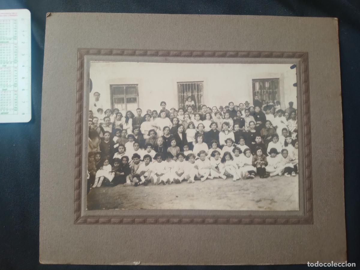 Antique Photography: FOTO EN SOPORTE DE CARTON, ESCUELA/COLEGIO GRUPO ESCOLAR