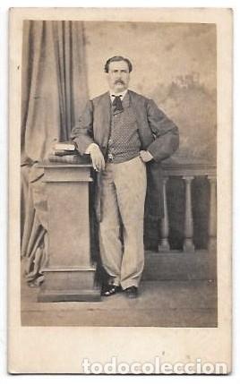 Antique Photography: FOTOGRAFIA DE CABALLERO. SIN DATOS DE ESTUDIO. SOBRE 1880 - ALBUMINA-4119