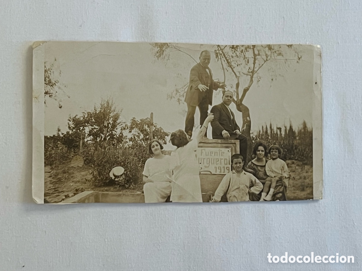 Antique Photography: RUBI (Barcelona) Fotograf&iacute;a Fuente Urguerol ? (a.1919) D&iacute;a de excursi&oacute;n familiar.