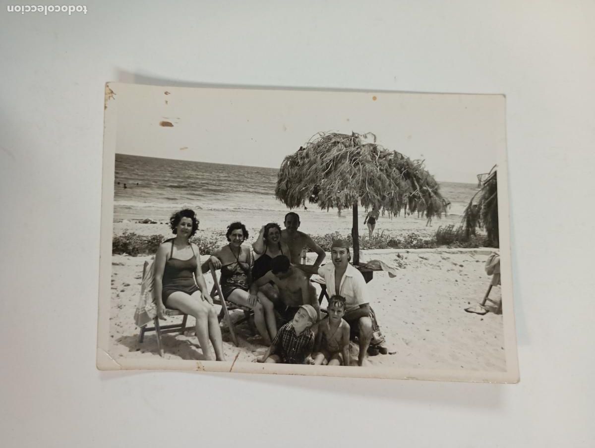 Antique Photography: ANTIGUA FOTOGRAF&Iacute;A GENTE EN LA PLAYA. TDKP27D