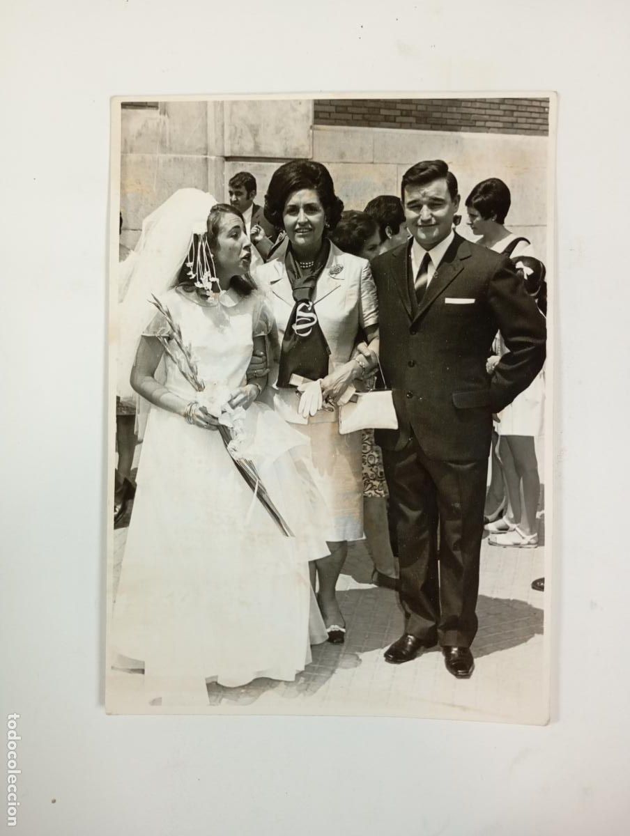 Antique Photography: ANTIGUA FOTOGRAF&Iacute;A FORMATO POSTAL PERSONAS DE BODA. TDKP27D