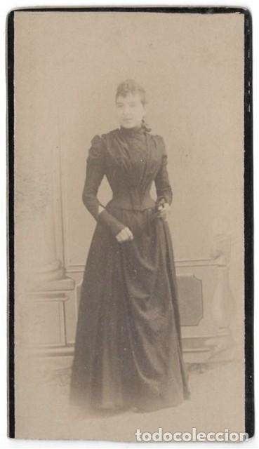 Antique Photography: FOTOGRAFIA DE SE&Ntilde;ORA SOBRE 1880. SIN DATOS DE FOTOGRAFO - ALBUMINA-4131