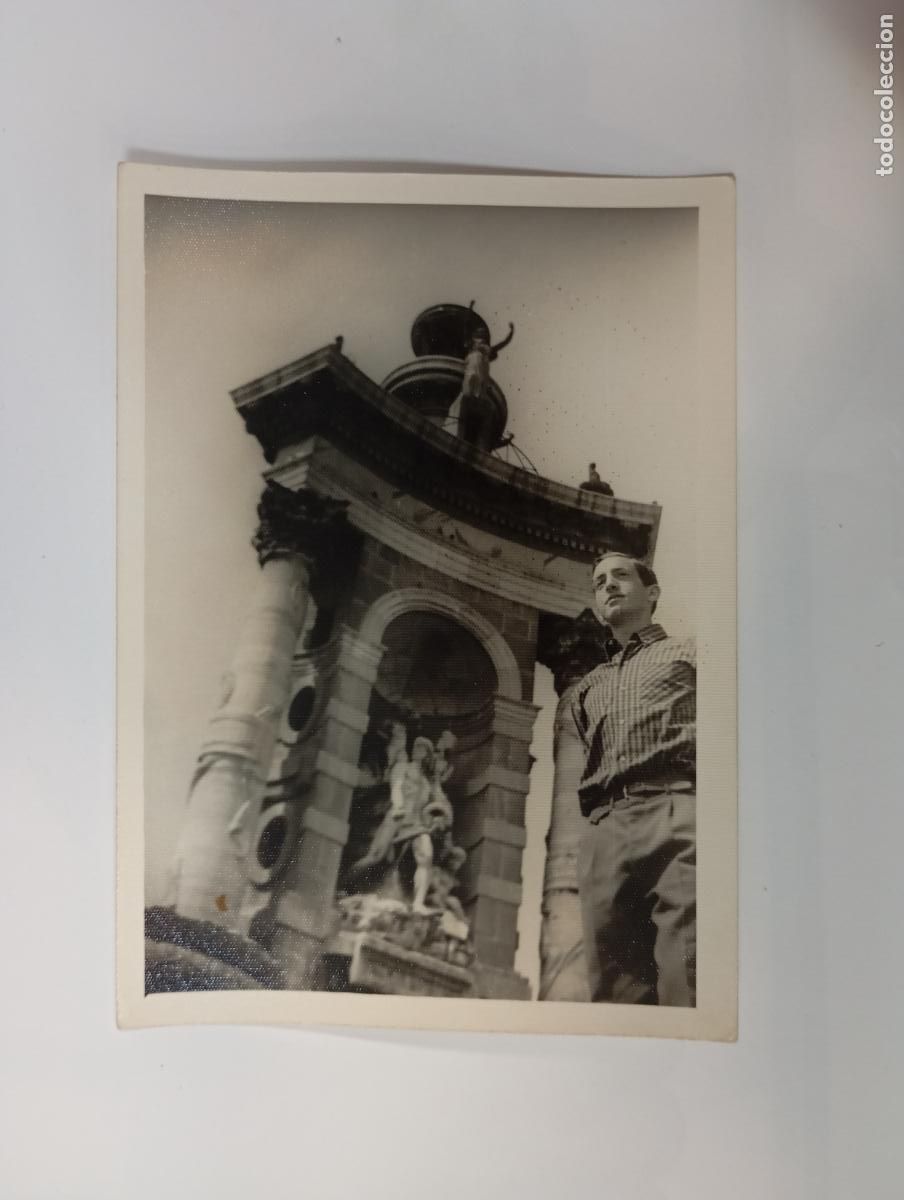 Antique Photography: ANTIGUA FOTOGRAF&Iacute;A HOMBRE CON MONUMENTO. TDKP27F