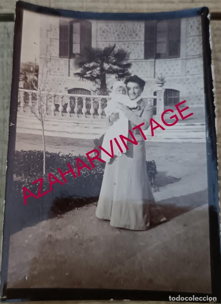 Antique Photography: SIGLO XIX, ALBUMINA MADRE CON SU HIJO, 66X94MM