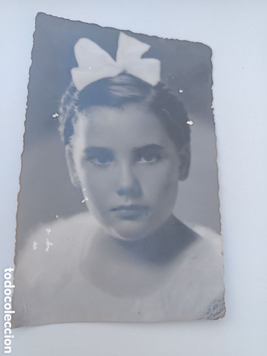 Fotografia antiga: Fotograf&iacute;a ni&ntilde;a antigua fot&oacute;grafo Hodal