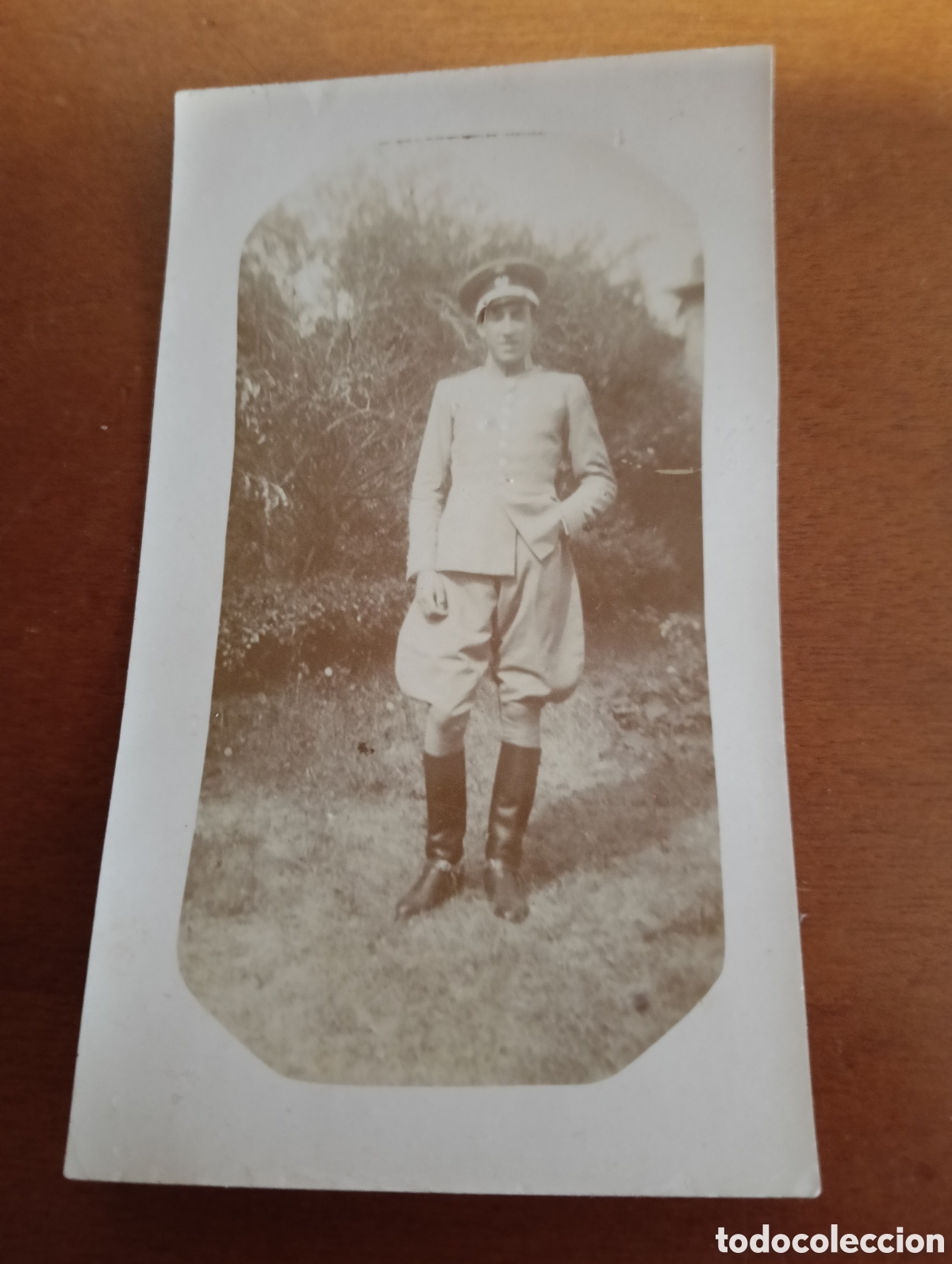 Fotografia antiga: La fotograf&iacute;a de un soldado de 1900-10 mide 9 x 6 cm