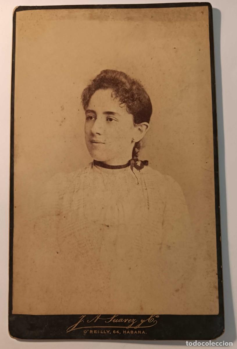 Fotografia antiga: FOTOGRAF&Iacute;A ORIGINAL SIGLO XIX - ESTUDIO J.A. SU&Aacute;REZ Y CIA. HABANA - FORMATO 13 x 21,5 CM