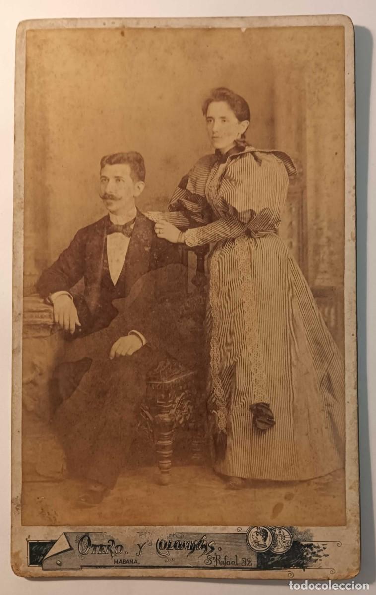 Fotografia antiga: FOTOGRAF&Iacute;A ORIGINAL SIGLO XIX - ESTUDIO OTERO Y COLOMINAS HABANA - FORMATO 13 x 21,5 CM