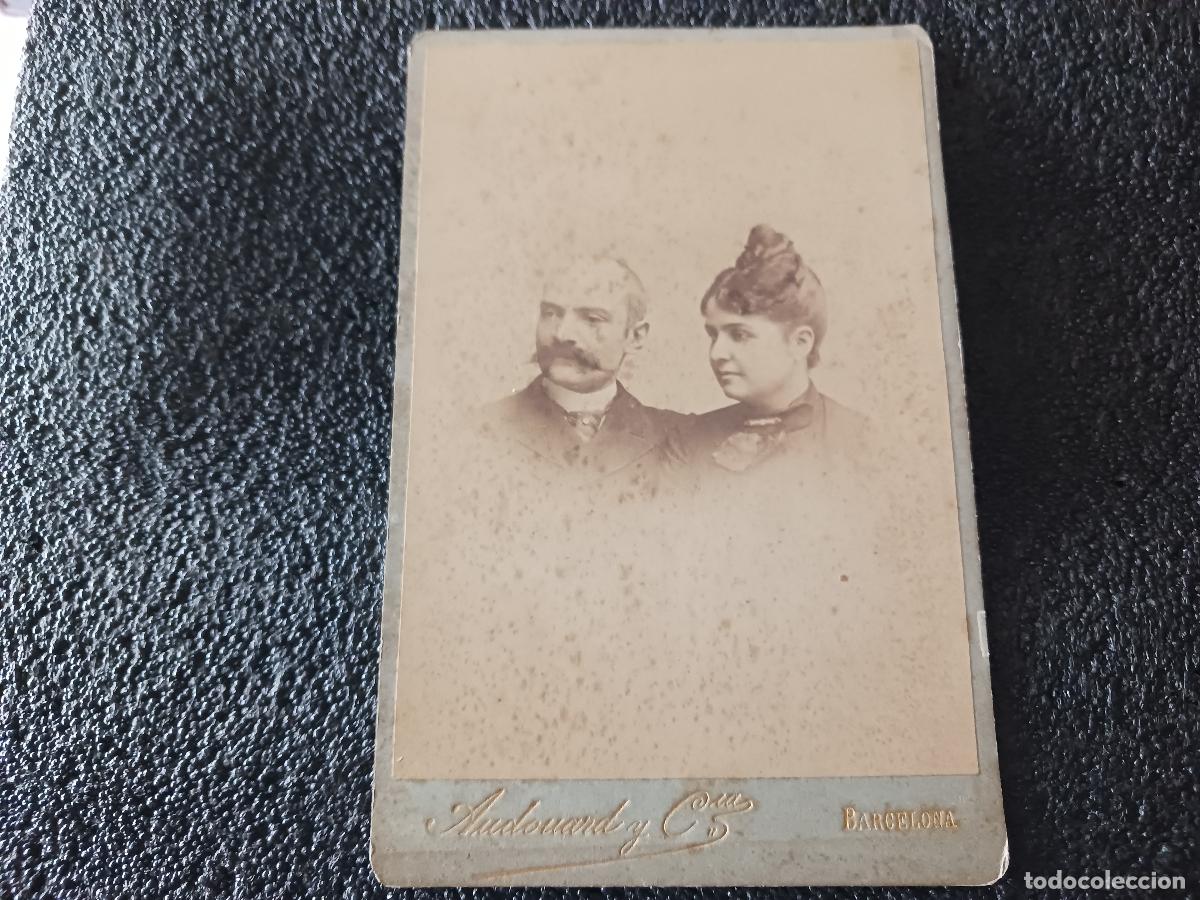 Fotografia antiga: antigua fotografia, carton duro, pareja, foto audonard y cia