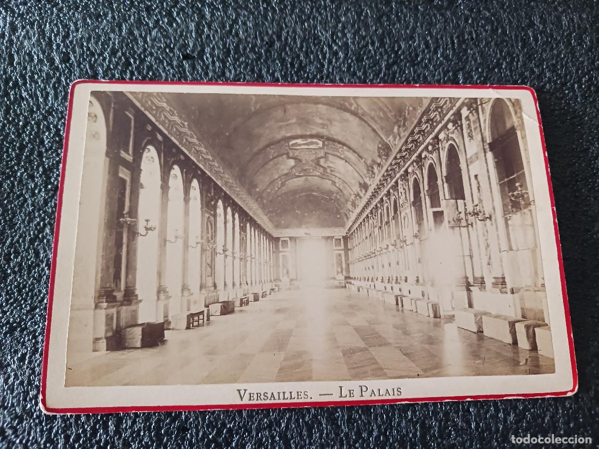 Fotografia antiga: antigua fotografia, carton duro, versailles, le palais