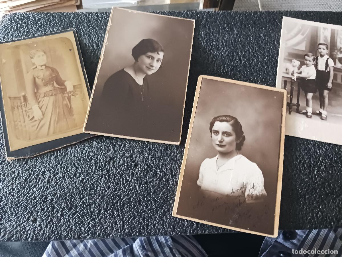 Fotografia antiga: 4 antiguas fotografias, carton duro, diferentes fotografos