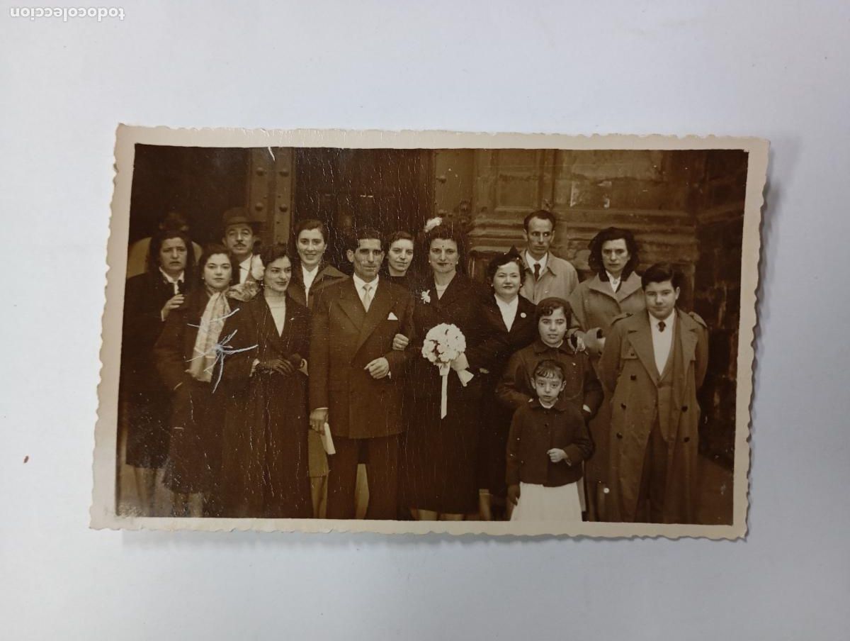 Fotografia antica: ANTIGUA FOTOGRAF&Iacute;A GENTE SALIDA DE UNA BODA. TDKP27L