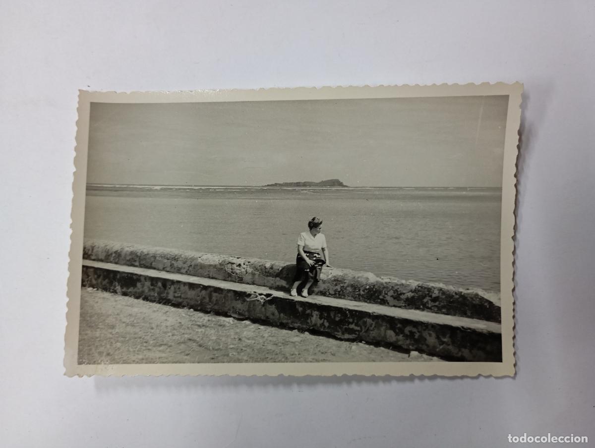 Fotografia antica: ANTIGUA FOTOGRAF&Iacute;A MUJER Y MAR. TDKP27L