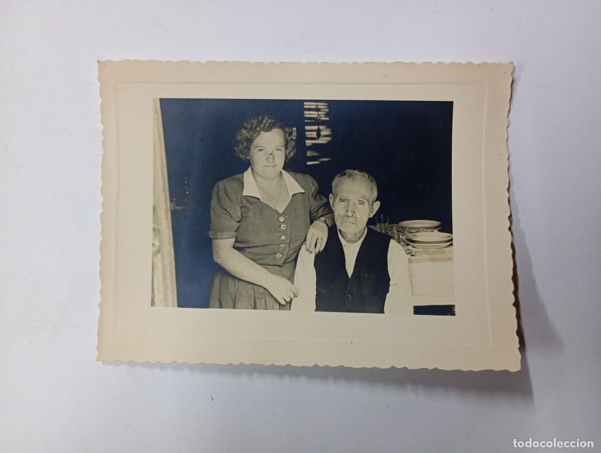 Fotografia antica: ANTIGUA FOTOGRAF&Iacute;A MUJER Y HOMBRE MAYOR. FOTO SAEZ BILBAO. TDKP27L