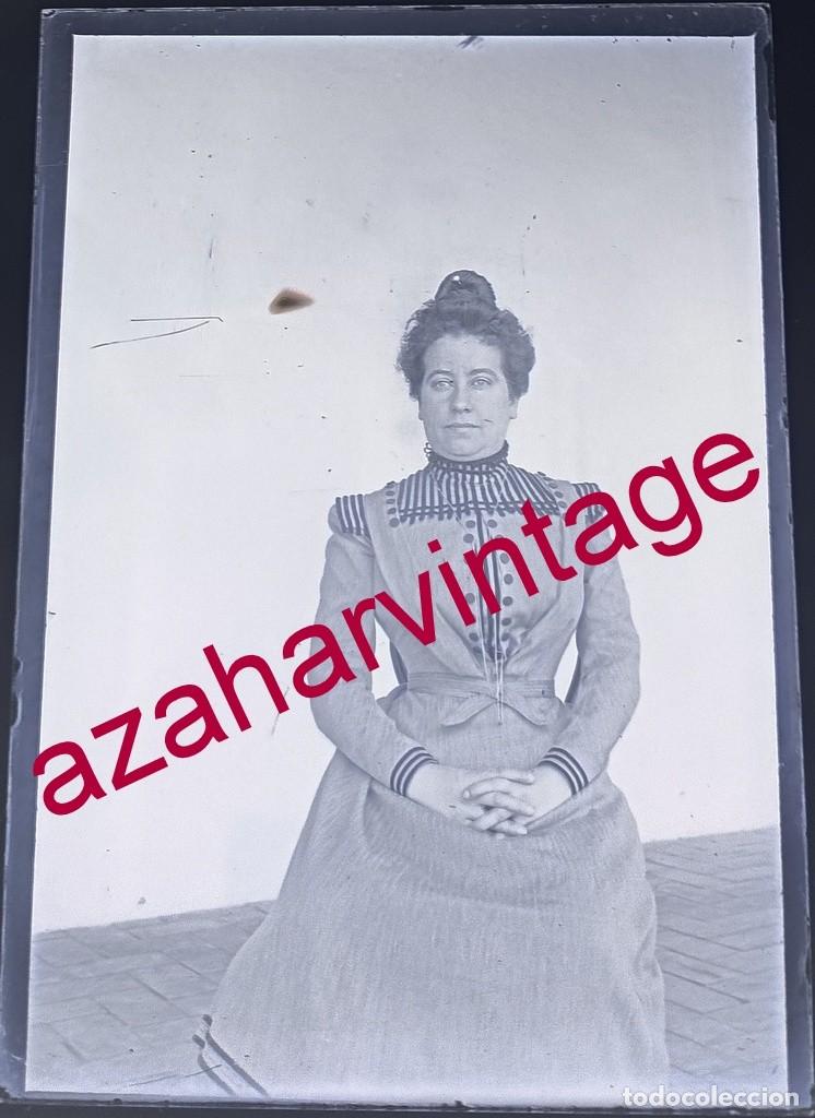 Fotograf&iacute;a antigua: ANTIGUO CRISTAL POSITIVO, SIGLO XIX, LOTE PROCEDENTE DE MALAGA