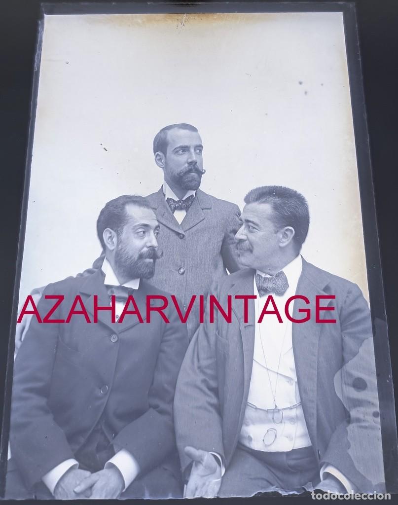 Fotograf&iacute;a antigua: ANTIGUO CRISTAL POSITIVO, SIGLO XIX, LOTE PROCEDENTE DE MALAGA