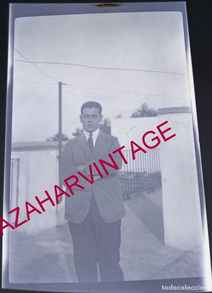 Fotograf&iacute;a antigua: ANTIGUO CRISTAL POSITIVO, SIGLO XIX, LOTE PROCEDENTE DE MALAGA