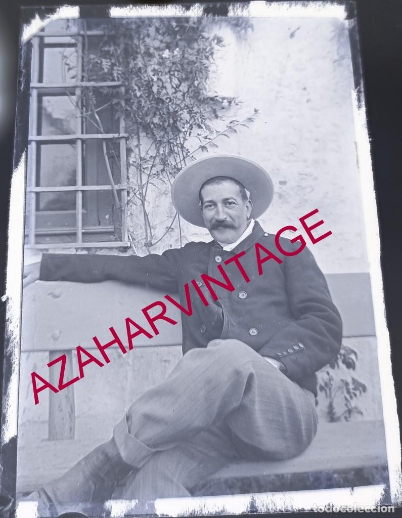 Fotograf&iacute;a antigua: ANTIGUO CRISTAL POSITIVO, SIGLO XIX, LOTE PROCEDENTE DE MALAGA