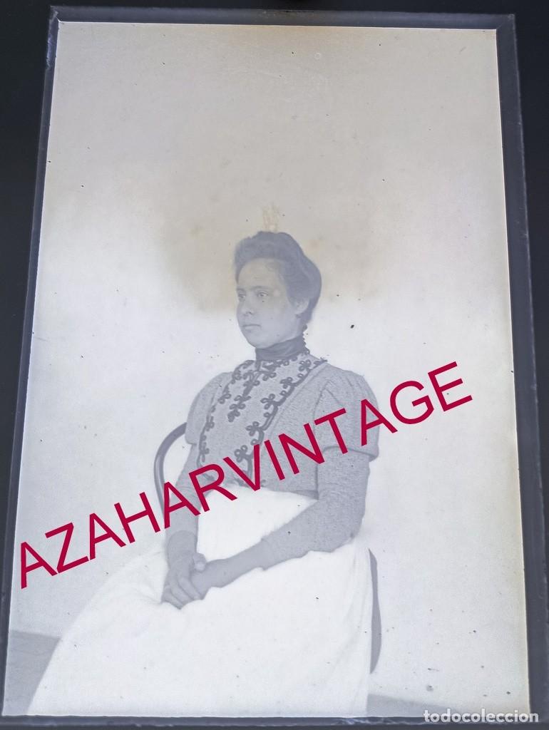 Fotograf&iacute;a antigua: ANTIGUO CRISTAL POSITIVO, SIGLO XIX, LOTE PROCEDENTE DE MALAGA