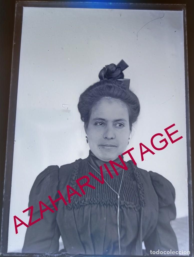 Fotograf&iacute;a antigua: ANTIGUO CRISTAL POSITIVO, SIGLO XIX, LOTE PROCEDENTE DE MALAGA