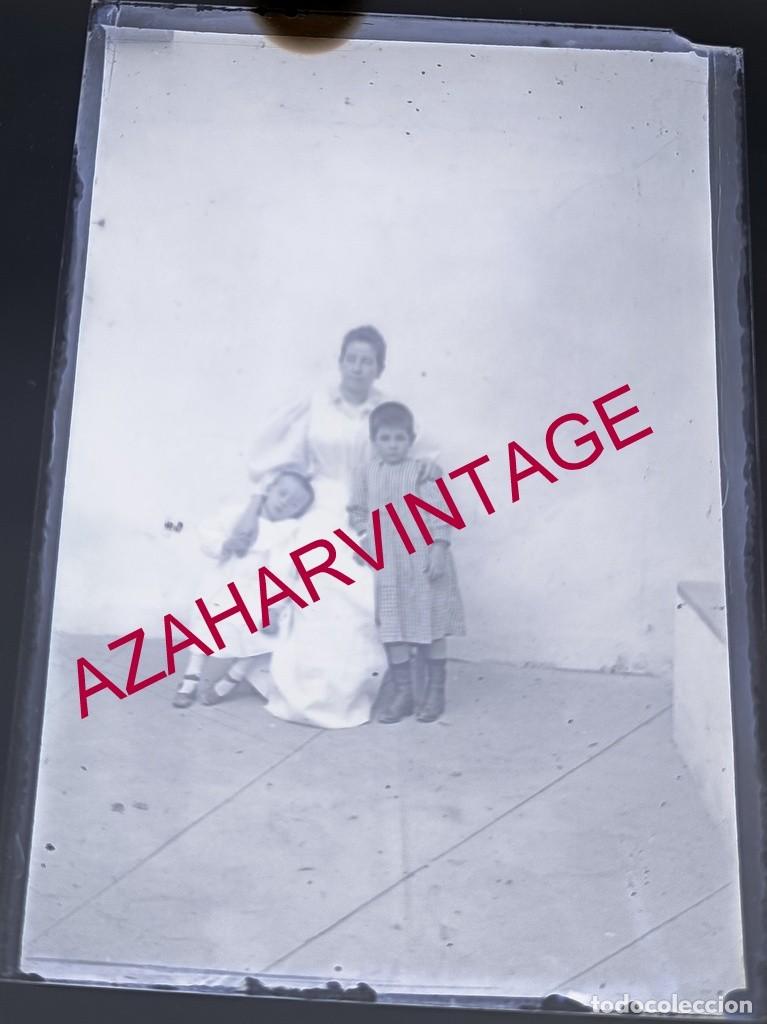 Fotograf&iacute;a antigua: ANTIGUO CRISTAL POSITIVO, SIGLO XIX, LOTE PROCEDENTE DE MALAGA