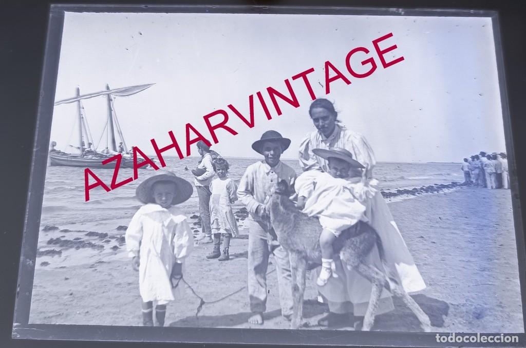 Fotograf&iacute;a antigua: ANTIGUO CRISTAL POSITIVO, SIGLO XIX, LOTE PROCEDENTE DE MALAGA