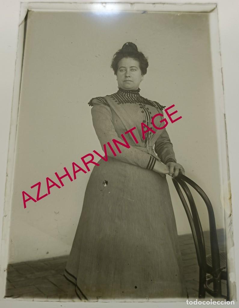 Fotograf&iacute;a antigua: ANTIGUO CRISTAL POSITIVO, SIGLO XIX, LOTE PROCEDENTE DE MALAGA