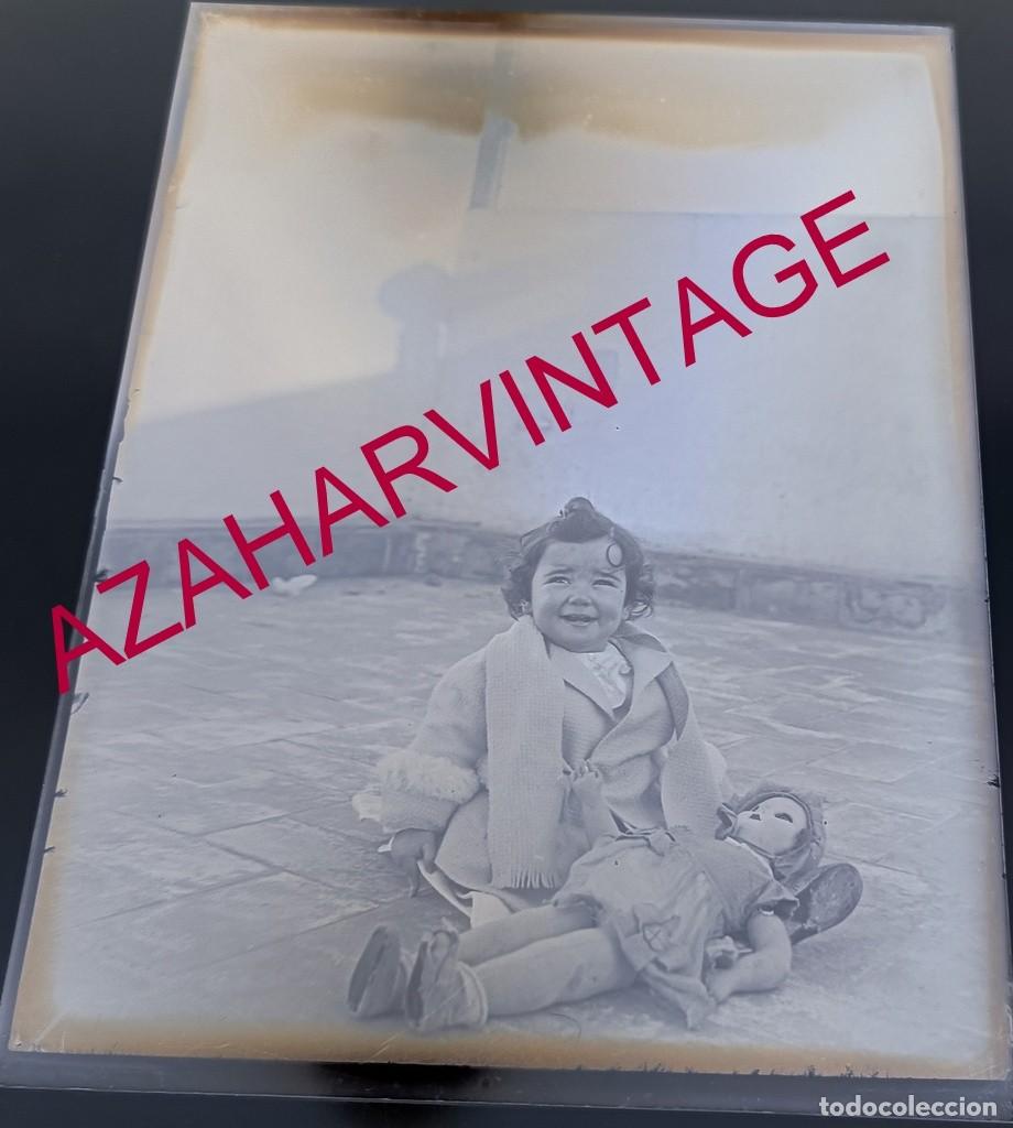 Fotograf&iacute;a antigua: ANTIGUO CRISTAL POSITIVO, SIGLO XIX, LOTE PROCEDENTE DE MALAGA