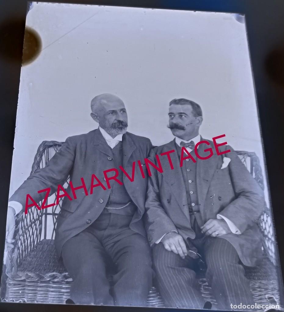 Fotograf&iacute;a antigua: ANTIGUO CRISTAL POSITIVO, SIGLO XIX, LOTE PROCEDENTE DE MALAGA