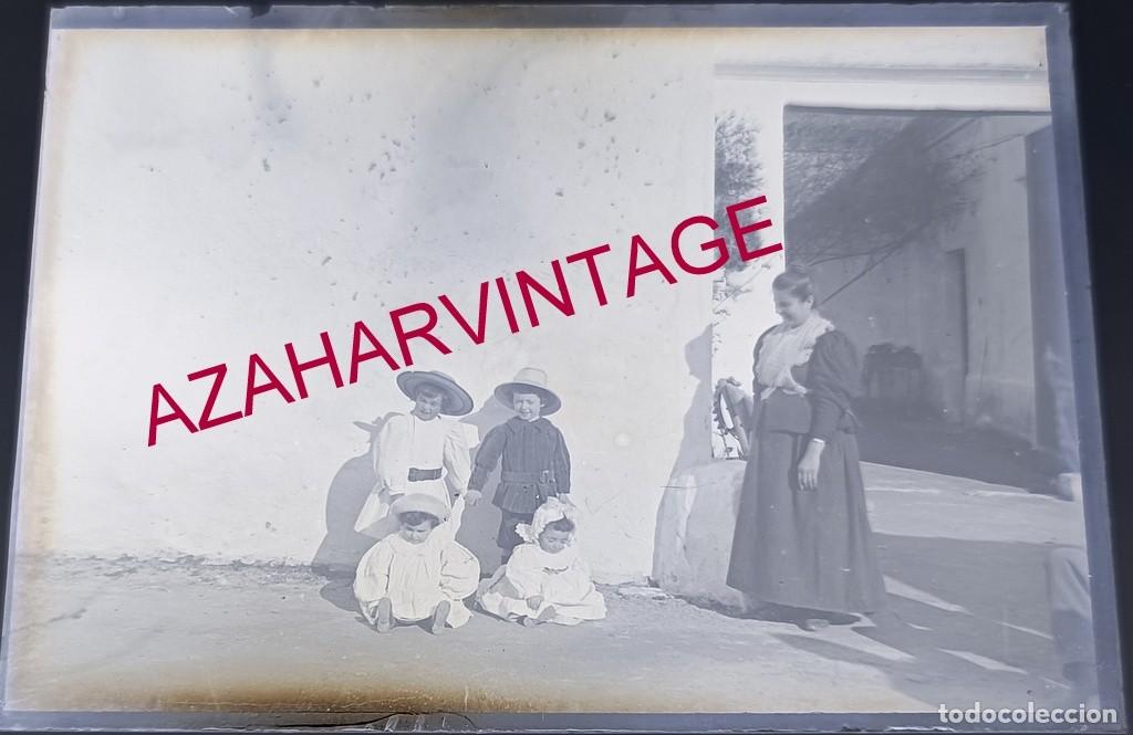 Fotografia antiga: ANTIGUO CRISTAL POSITIVO, SIGLO XIX, LOTE PROCEDENTE DE MALAGA