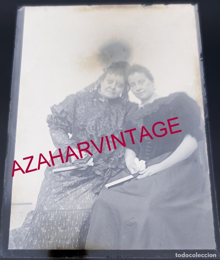 Fotografia antiga: ANTIGUO CRISTAL POSITIVO, SIGLO XIX, LOTE PROCEDENTE DE MALAGA