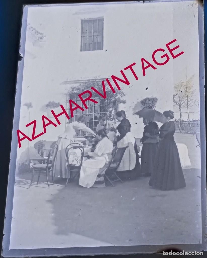Fotografia antiga: ANTIGUO CRISTAL POSITIVO, SIGLO XIX, LOTE PROCEDENTE DE MALAGA