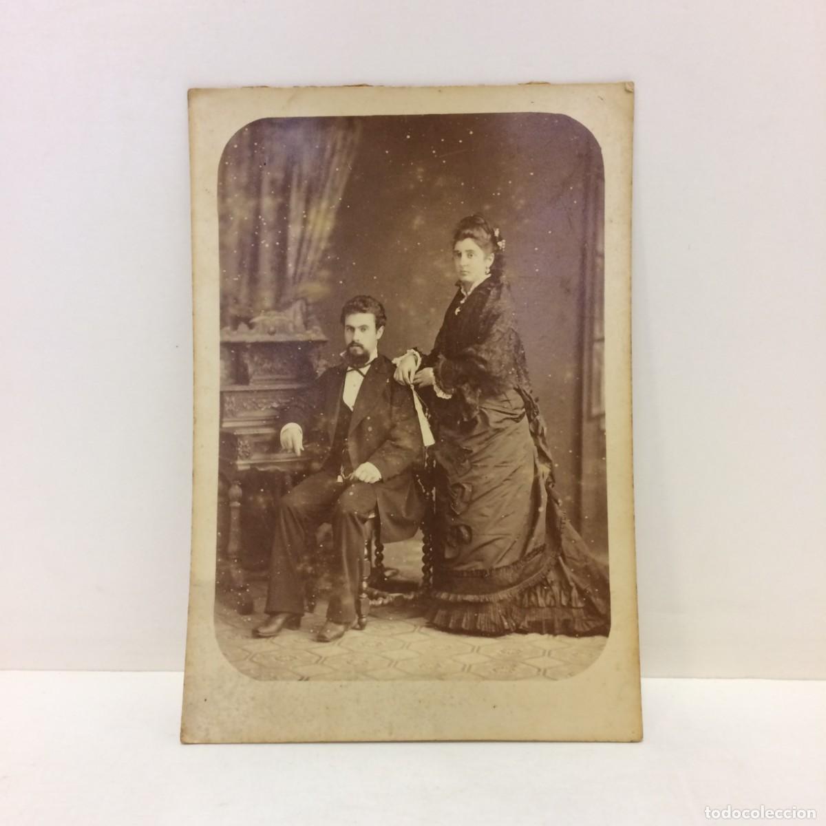 Fotografia antiga: Fotograf&iacute;a Antigua: Retrato Pareja, Hombre y Mujer - Fotograf&iacute;a Fermepin Hnos, Buenos Aires