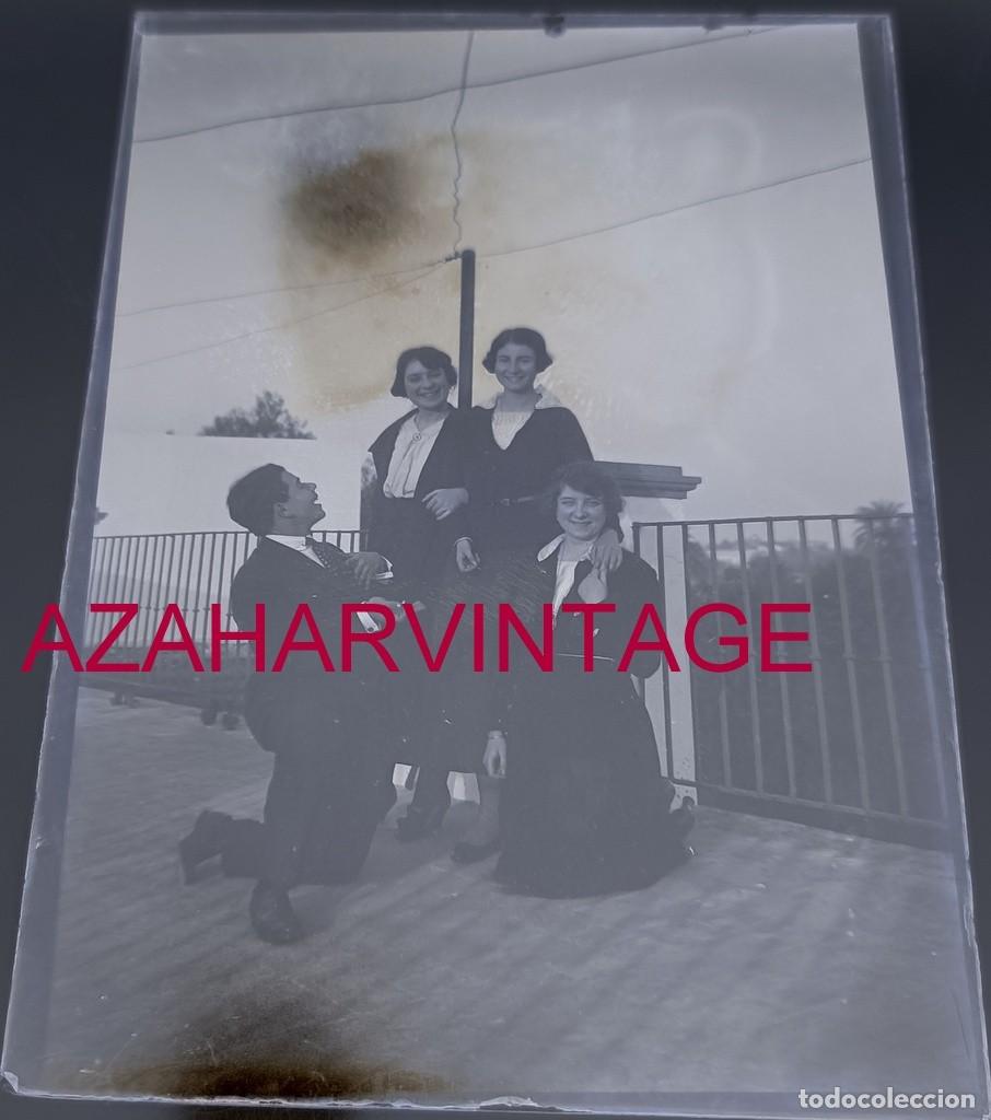 Fotografia antiga: ANTIGUO CRISTAL POSITIVO, SIGLO XIX, LOTE PROCEDENTE DE MALAGA