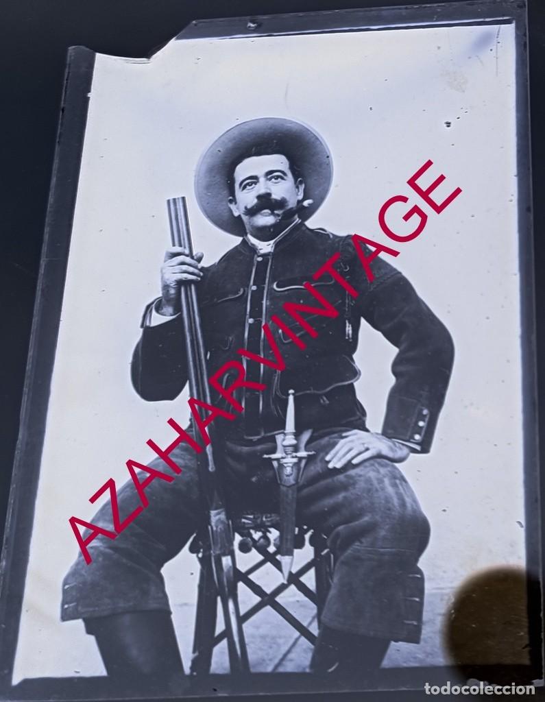 Fotografia antiga: ANTIGUO CRISTAL POSITIVO, SIGLO XIX, LOTE PROCEDENTE DE MALAGA