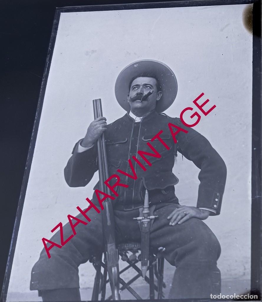 Fotograf&iacute;a antigua: ANTIGUO CRISTAL POSITIVO, SIGLO XIX, LOTE PROCEDENTE DE MALAGA