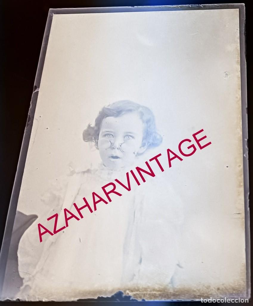 Fotograf&iacute;a antigua: ANTIGUO CRISTAL POSITIVO, SIGLO XIX, LOTE PROCEDENTE DE MALAGA