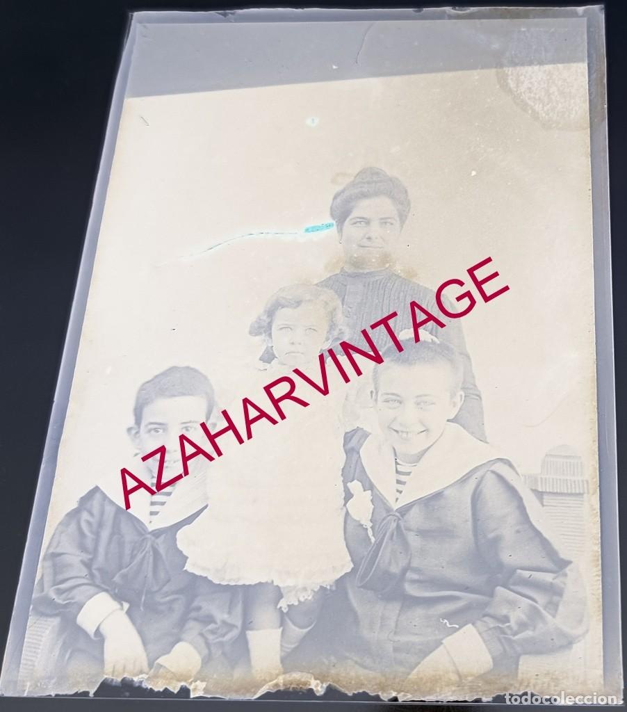 Fotograf&iacute;a antigua: ANTIGUO CRISTAL POSITIVO, SIGLO XIX, LOTE PROCEDENTE DE MALAGA