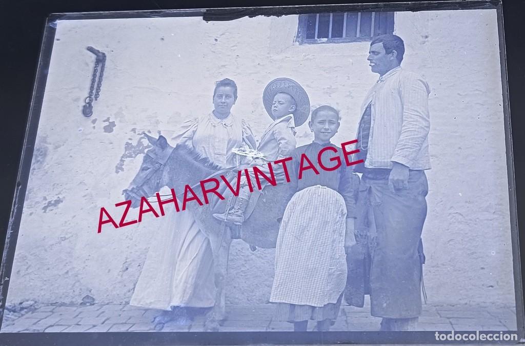 Fotograf&iacute;a antigua: ANTIGUO CRISTAL POSITIVO, SIGLO XIX, LOTE PROCEDENTE DE MALAGA