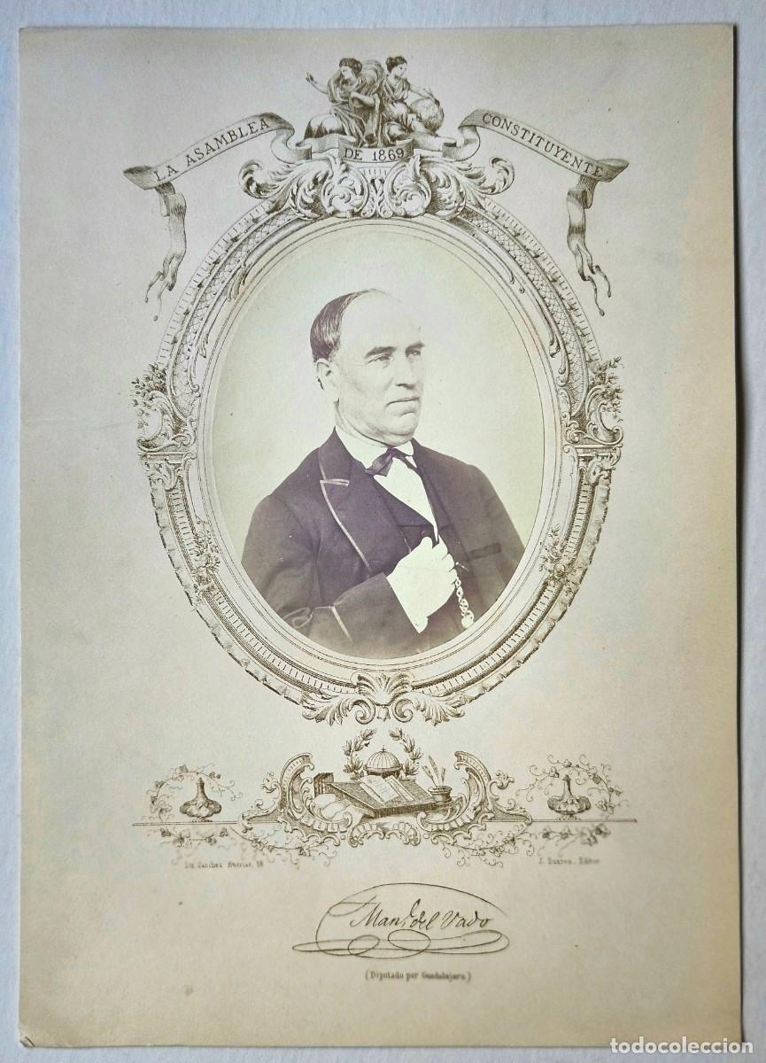 Fotografia antica: Manuel del Vado Calvo, Diputado por Guadalajara en las Cortes Constituyentes de 1869.