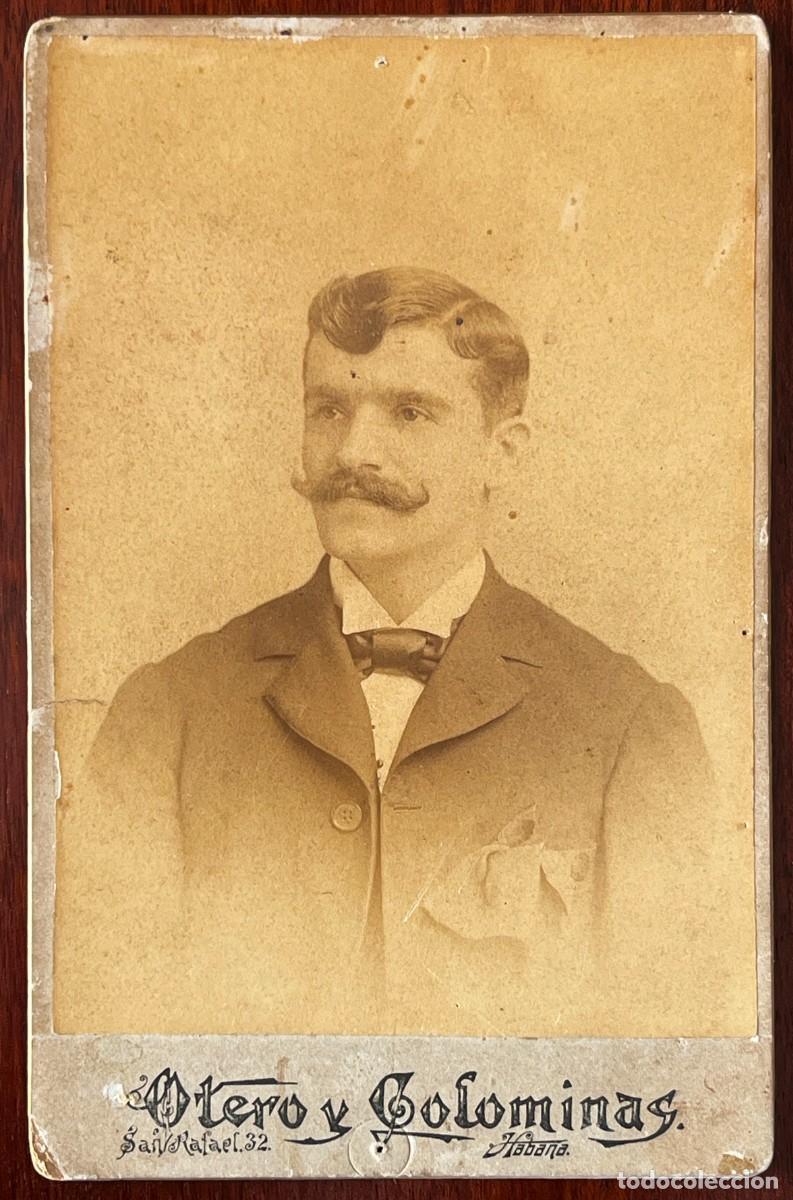 Antique Photography: FOTOGRAFIA ALBUMINA DEL FOTOGRAFO OTERO Y COLOMINAS, DE LA HABANA (CUBA) RETRATO DE DAMA, MIDE 16,5