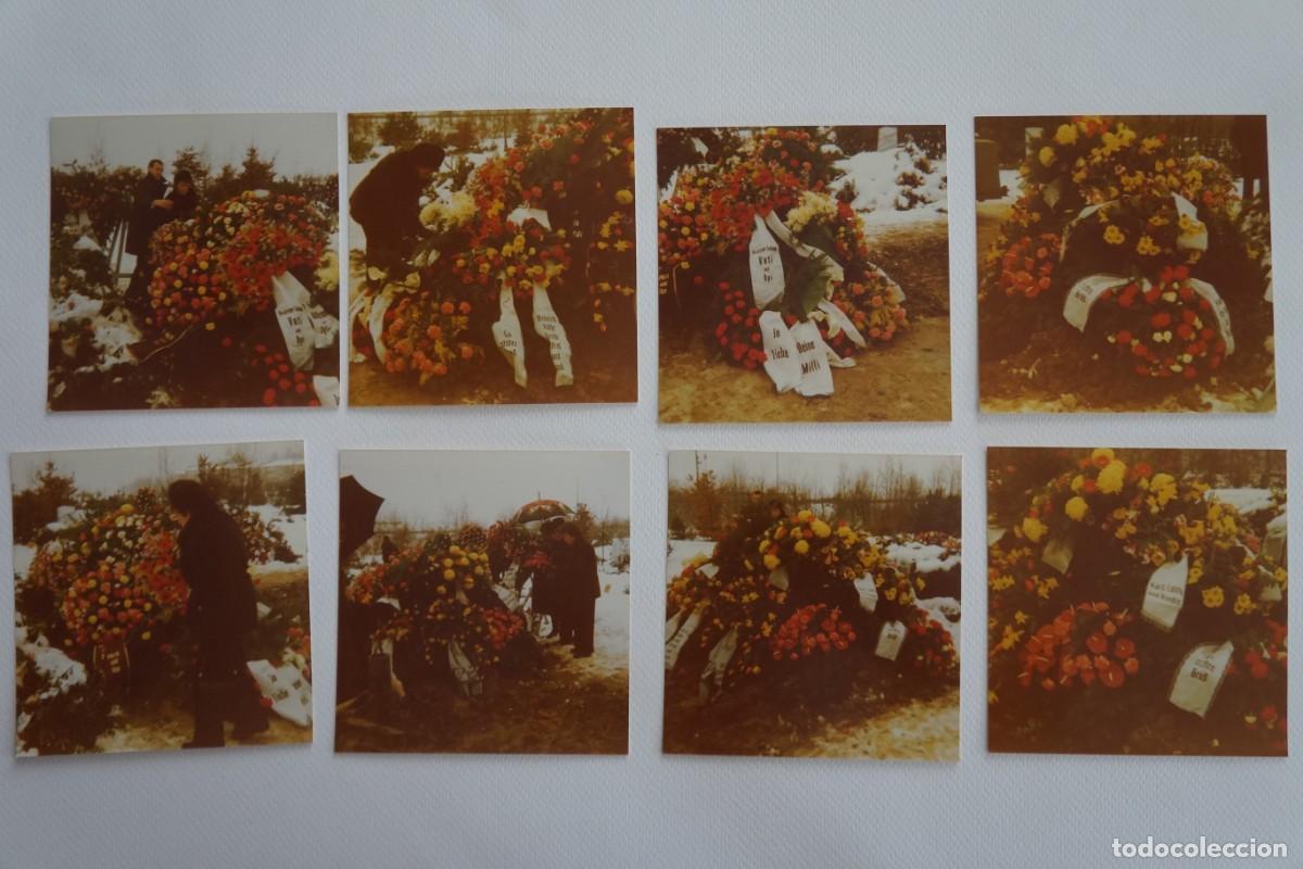 Fotografia antica: Lote de 8 fotograf&iacute;as en color. Funeral en Alemania.