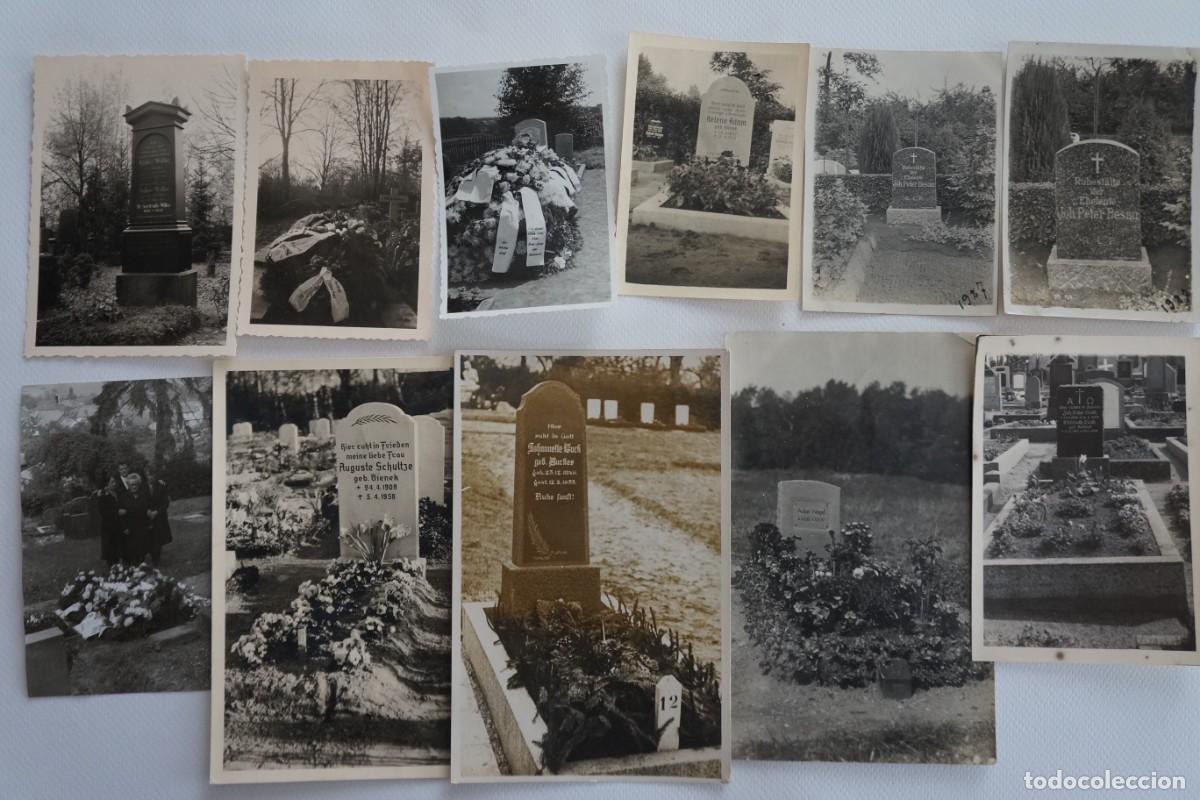 Fotografia antica: Lote de 11 fotograf&iacute;as antiguas en blanco y negro. L&aacute;pidas. Alemania.