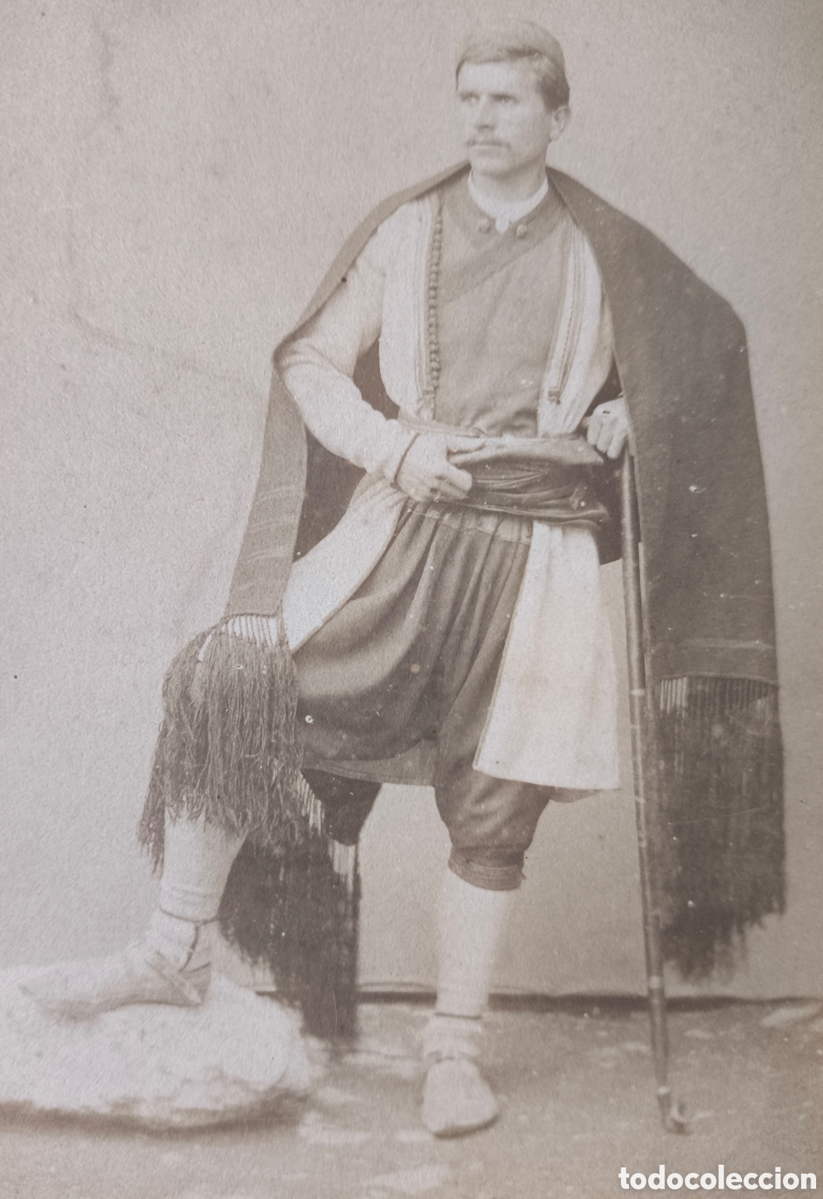 Fotografia antica: ALB&Uacute;MINA FOTOGRAF&Iacute;A RETRATO FOLKLORE TRADITIONAL DRESS MONTENEGRO CRNA GORA C. 1900