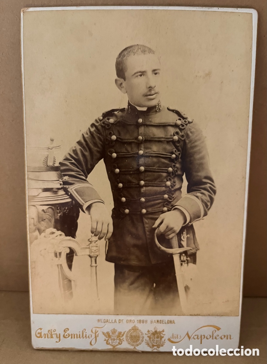 Fotografia antica: Albumina del fotografo Napoleon imagen de Militar