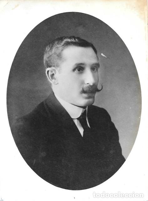 Fotografia antica: REPRODUCCION FOTOGRAFIA ANTIGUA RETRATO DE SE&Ntilde;OR. 22,5 X 17 CM. SOBRE 1960 - ALBUMINA-4194