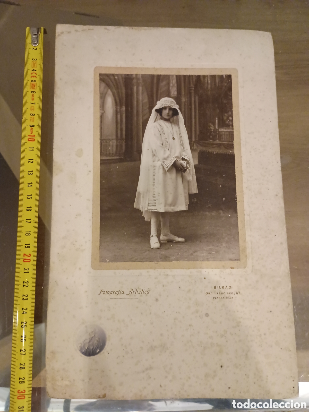 Fotografia antiga: CA Fotograf&iacute;a Art&iacute;stica ni&ntilde;a de comuni&oacute;n. Bilbao. San Francisco 67